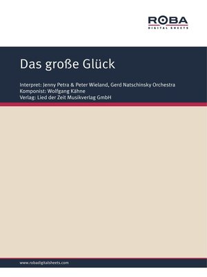 cover image of Das große Glück